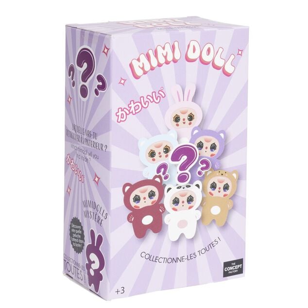 Porte cl&eacute; Mini Doll peluche surprise &agrave; collectionner H13cm (plusieurs mod&egrave;les)