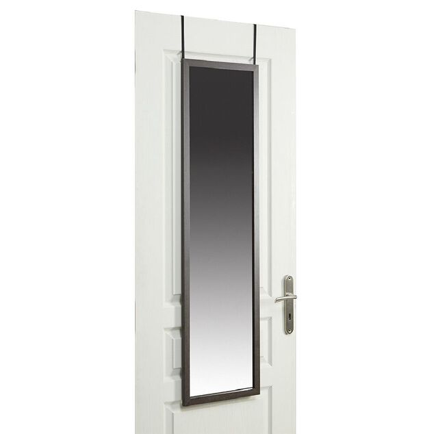 Miroir de porte marron foncé