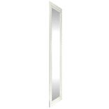 Miroir rectangulaire cadre moulure blanc 38x140cm