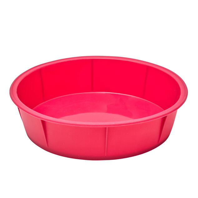 Moule &agrave; manqu&eacute; rond silicone rose