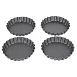Moule à tartelette revêtement antiadhésif Ø12cm x4