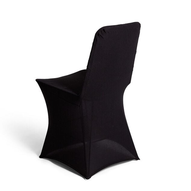 Housse de chaise extensible noire L44xP39XH91cm
