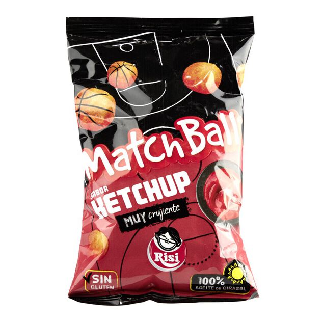 Snack boule de maïs goût ketchup 30gr sans gluten