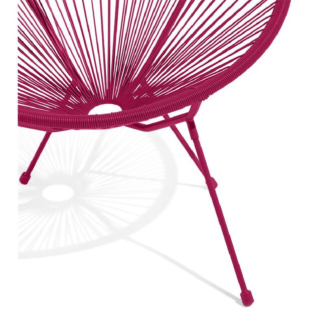 Fauteuil de jardin Urban filaire rouge 85x72xH83cm
