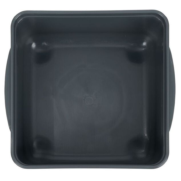 Lunch box 2 niveaux plastique gris 95cl