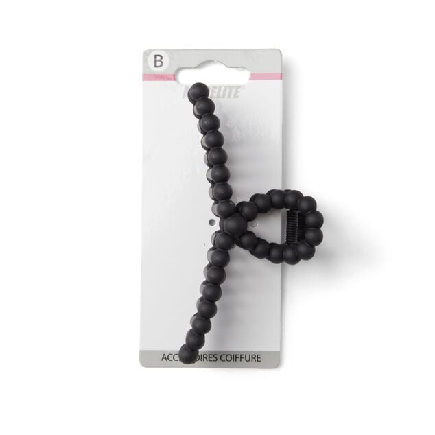 Pince cheveux noir mat L11cm