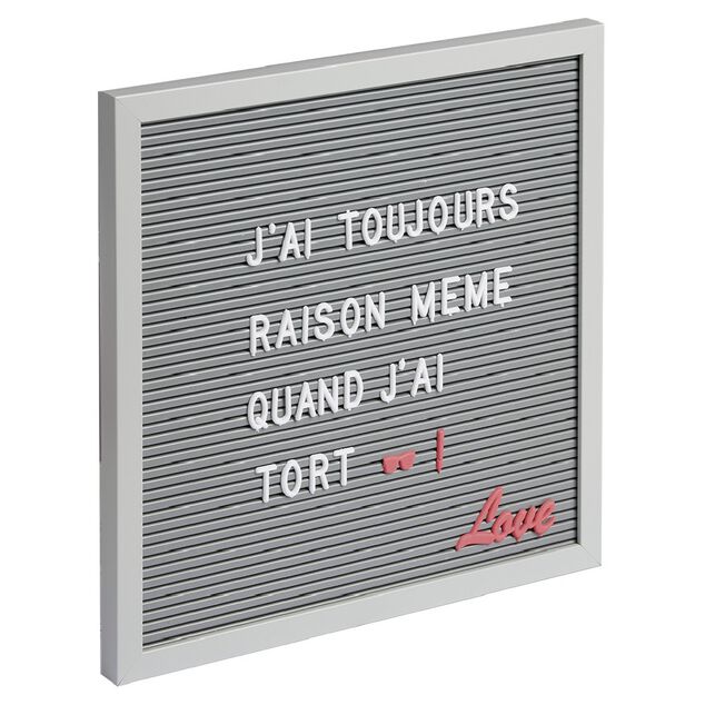 Tableau &agrave; message multicolore