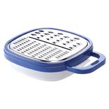 R&acirc;pe avec r&eacute;cipient en inox et plastique bleu