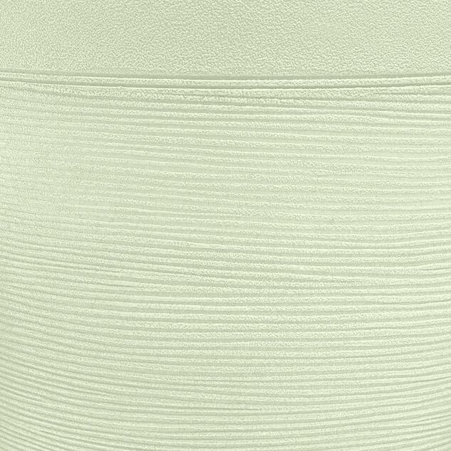 Cache pot grand mod&egrave;le effet stri&eacute; vert 12L &Oslash;30xH27cm