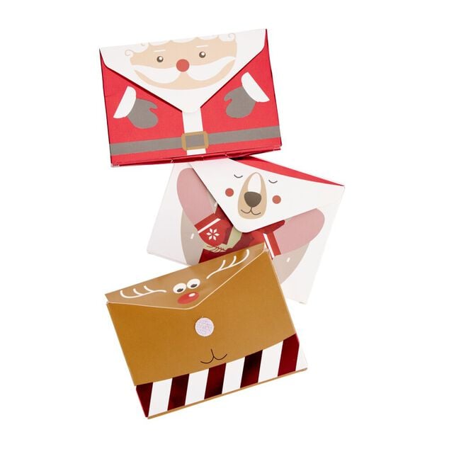 Enveloppe pour cadeaux de No&euml;l x3