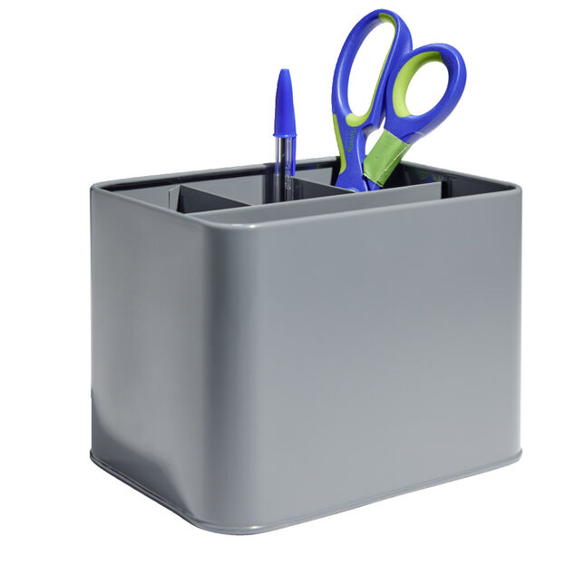 Rangement couverts fer gris 17x13xH12cm