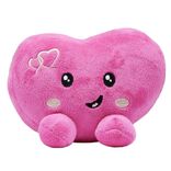 Peluche kawaii coeur rose 14xH10cm