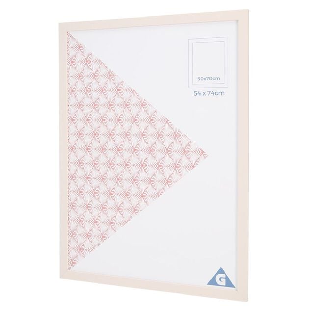 Cadre photo rose 54x74cm pour photo 50x70cm