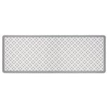 Tapis de cuisine motif carreau de ciment gris et blanc 55x150cm