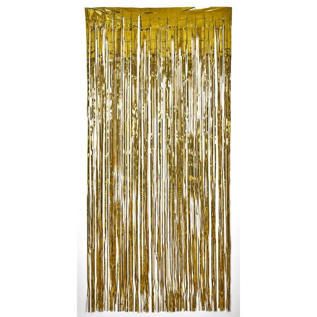 Rideau à franges argenté ou doré