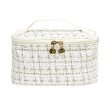 Trousse de toilette et maquillage vanity 22x14xH12cm - 2 mod&egrave;les noir ou blanc