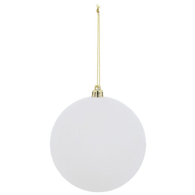 Boule de Noël effet floqué