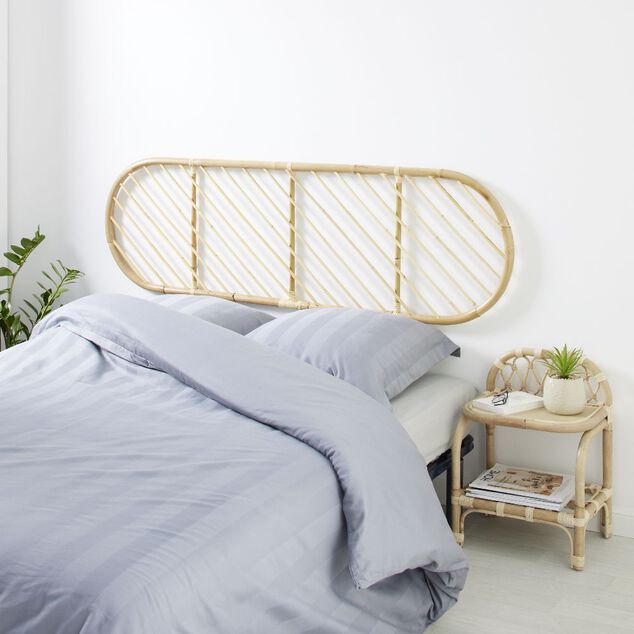 T&ecirc;te de lit &agrave; suspendre Malang rotin naturel - L160xP3xH50 cm