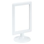 Cadre photo blanc double face 12xH21.5cm pour photo 10x15cm
