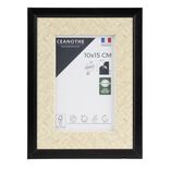 Cadre Palma bois noir 16,8x1,8x21,8cm pour photo 10x15cm