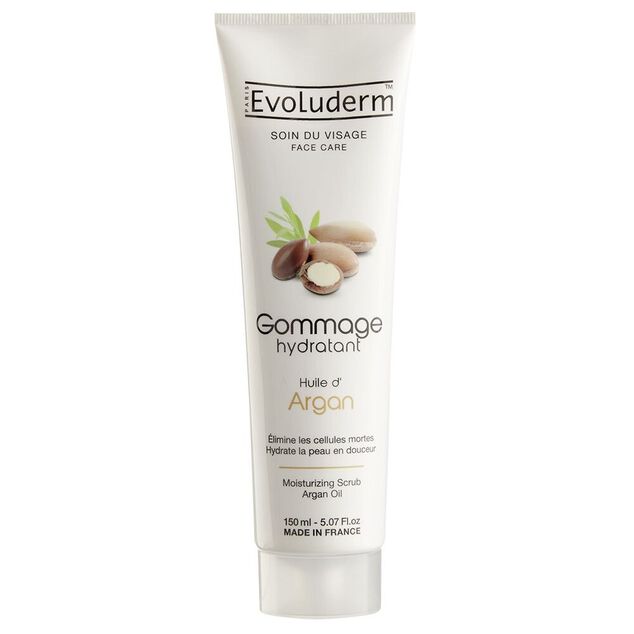 Gommage visage Evoluderm huile d'argan 150 ml