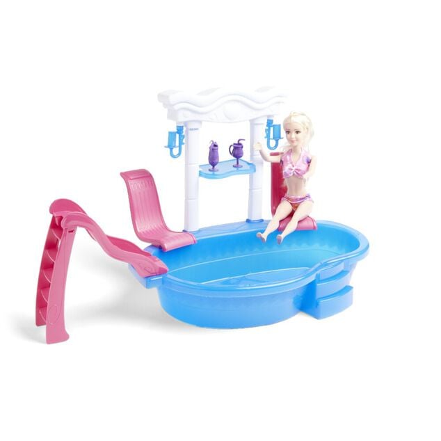 Poup&eacute;e Elly avec accessoires piscine