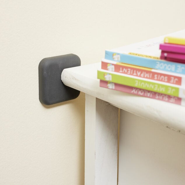 Tampon antichoc adh&eacute;sif x2 en silicone 4,5x4,5cm