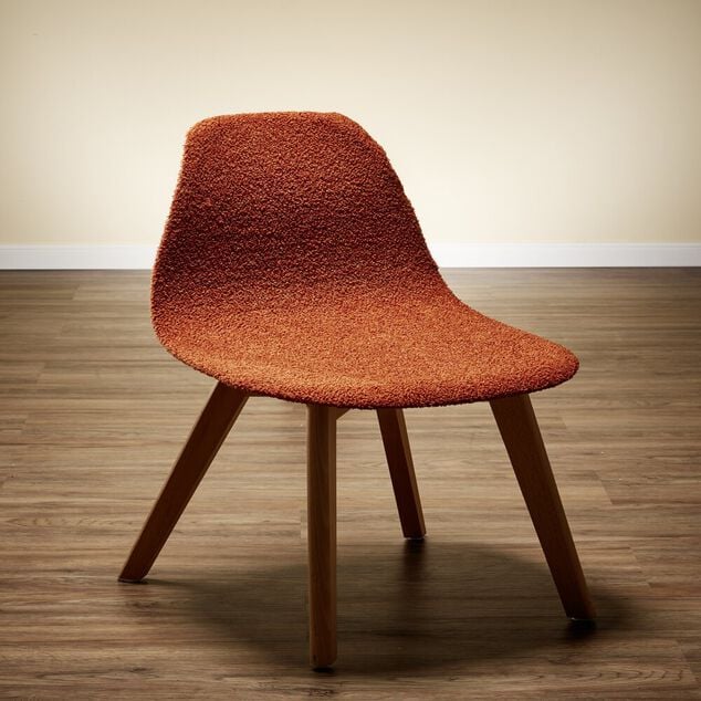 Housse de chaise en tissu bouclette extensible 4 couleurs unies