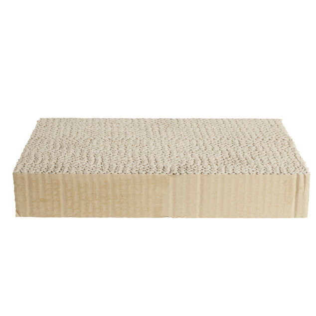 Griffoir pour chat avec balle grelot et herbe &agrave; chat 25x35cm