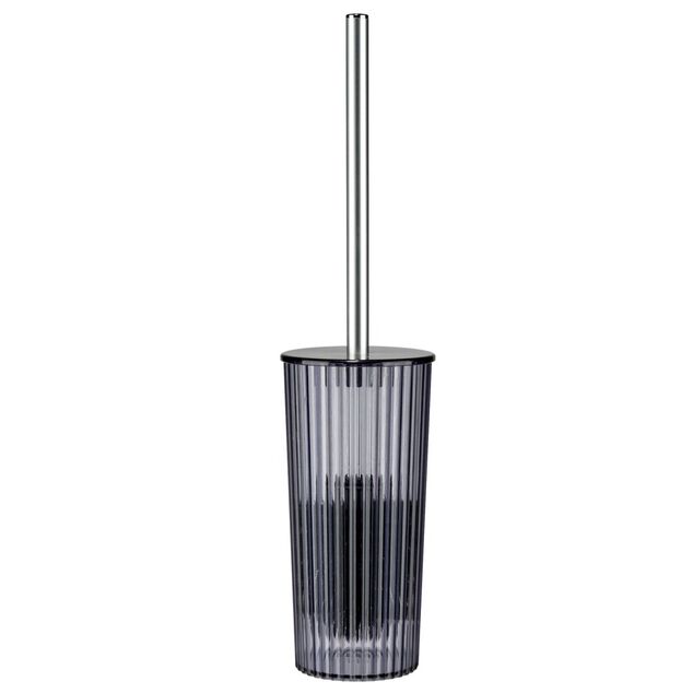 Accessoires salle de bain x5 plastique noir transparent