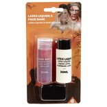 Faux sang liquide + latex liquide 20 ml x2
