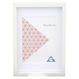 Cadre photo bois blanc 1 vue 18 x 24 cm