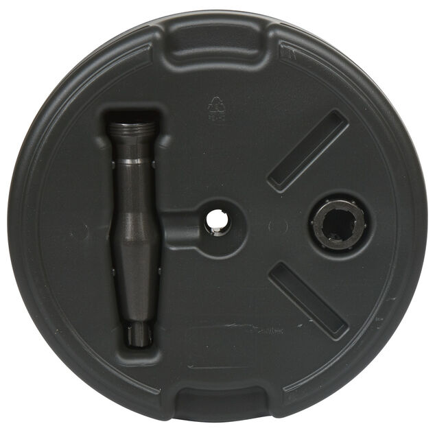 Pied de parasol rond &agrave; remplir 20L noir