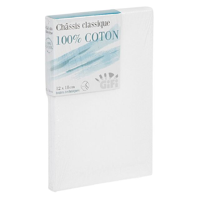 Toile &agrave; peindre sur ch&acirc;ssis 12 x 18 cm