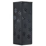 Lanterne solaire noire effet flamme