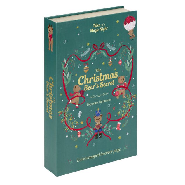 Bo&icirc;te livre de No&euml;l d&eacute;corative 17x27cm (2 mod&egrave;les)