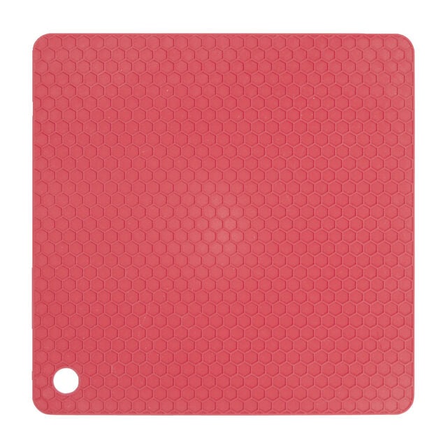 Dessous de plat carré en silicone 18x18cm - 2 coloris