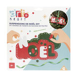 Suspension de Noël lettres DIY feutrine