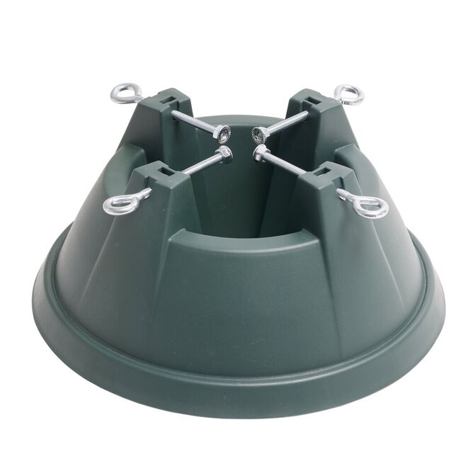 Pied de sapin plastique vert avec r&eacute;servoir &Oslash;38xH17cm