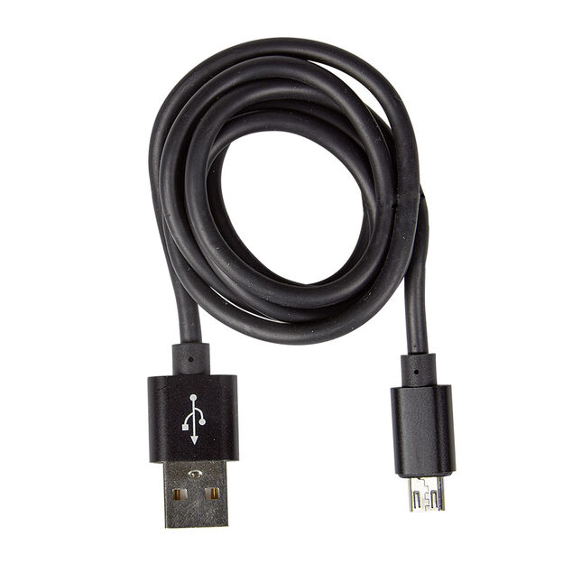 Câble USB vers micro USB plastique PP Noir charge rapide