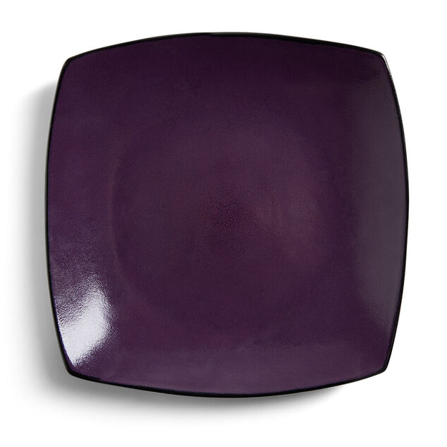 Assiette plate rectangulaire grès 27,5x27,5cm