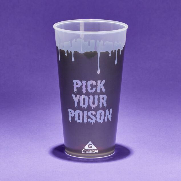 Gobelet plastique Vilains Disney &Oslash;9xH15,5cm