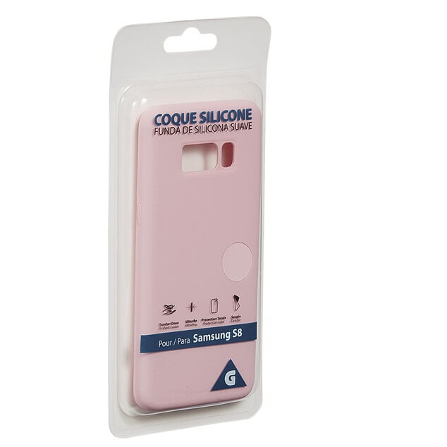 Coque en silicone Samsung S8 rose