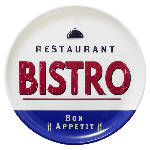 Plateau rond style vintage &Oslash;34,5 cm