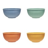 Bol plastique x4 color&eacute; &Oslash;15xH7cm