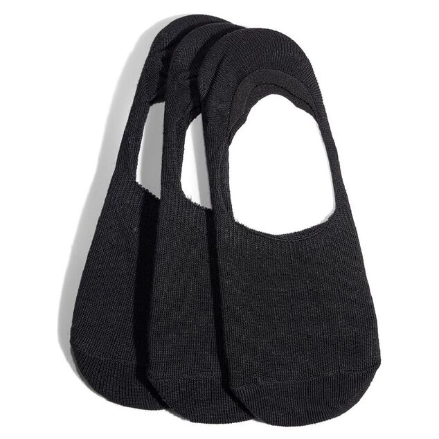 Lot 3 paires chaussettes invisibles coton et polyester - 3 coloris