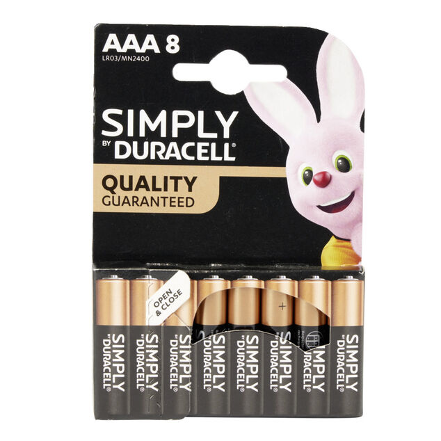 Pile LR03 type AAA x8 Duracell