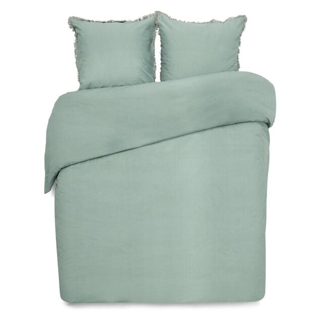 Parure de lit 2 personnes 240x220cm vert uni