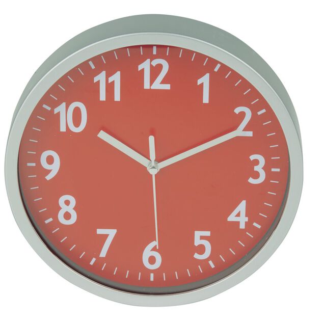 Horloge ronde en m&eacute;tal &Oslash;20 cm
