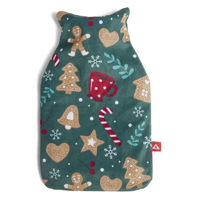 Bouillotte de Noël motif biscuit pain d'épices 780ml